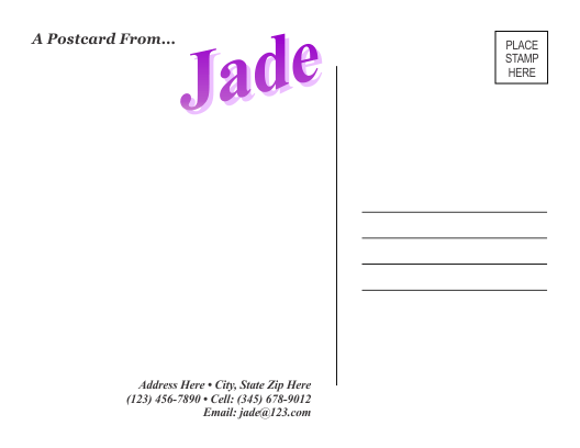 Postcard Template 5