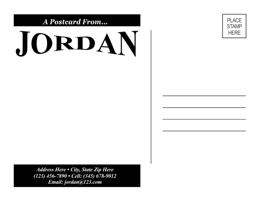 Postcard Template 6